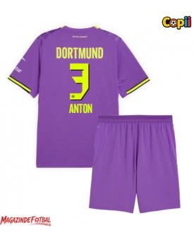 Borussia Dortmund Waldemar Anton #3 Echipament de Fotbal Replică 2026-27 Copii Treilea (+ Șorturi)